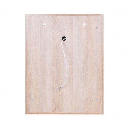 Дзеркальна шафа підвісна Qtap Pisces 600х800х140 Whitish oak з LED-підсвічуванням QT2577ZP6003WO