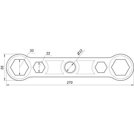 Ключ монтажу футорок CRISTAL NR-1015 в інтернет-магазині Yago
