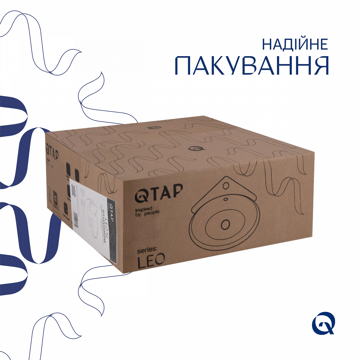 Раковина Qtap Leo 390x365x130 White QT11115010WN