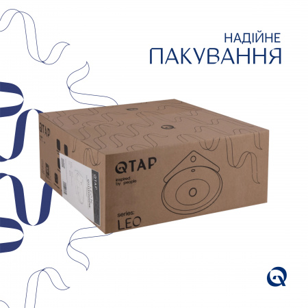Раковина Qtap Leo 390x365x130 White QT11115010WN