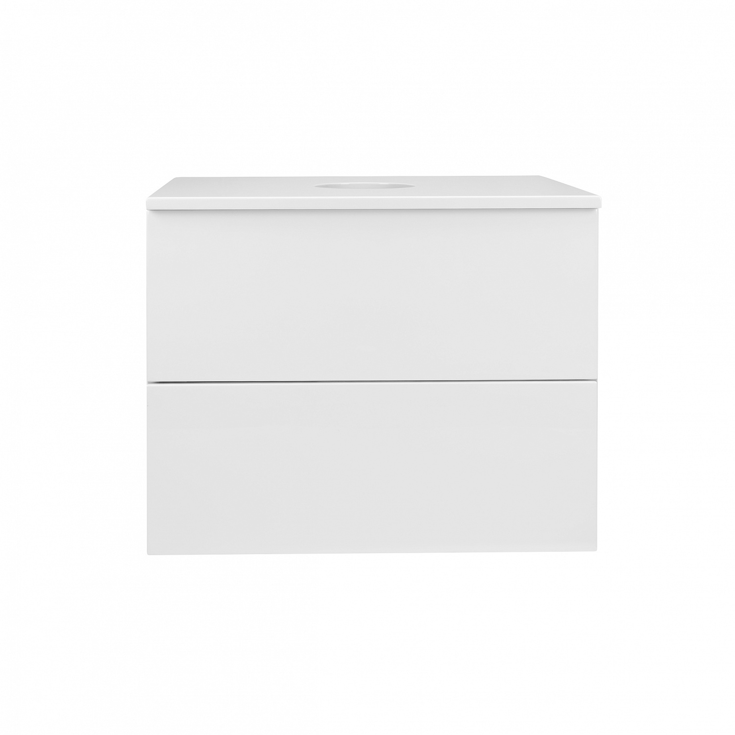 Тумба підвісна Qtap Tern 600х476х469 White зі стільницею QT1779TPL601W