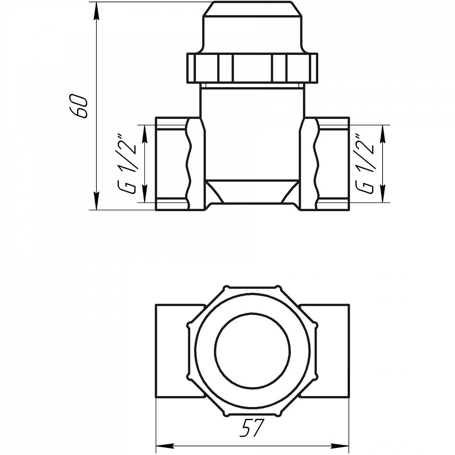 Фільтр грубого очищення SOLOMON 1/2″ ВВ нікель з відстійником (8014) TD1052 в інтернет-магазині Yago