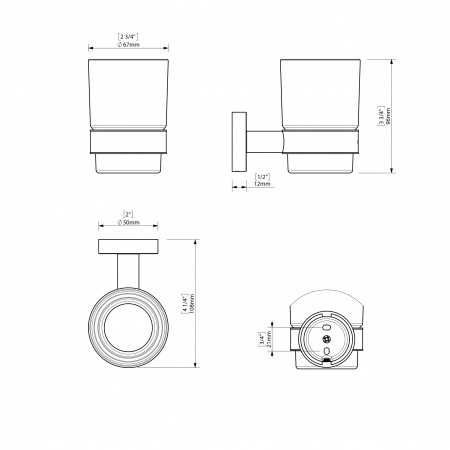 Набір аксесуарів для ванної SONIA ASTRAL KIT( 6 предметів) 181285