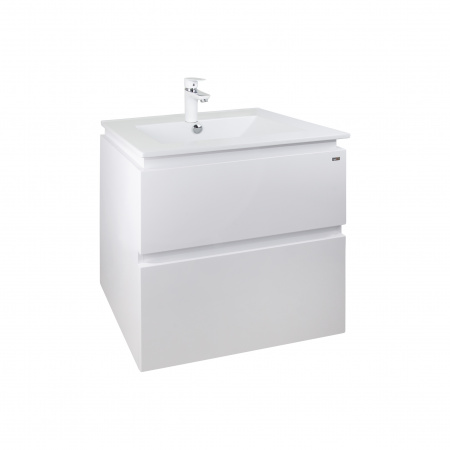 Комплект Qtap Albatross 605х725х460 White тумба підвісна +  раковина урізна QT0172TP600D3060CW