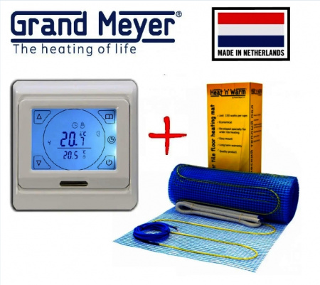 Нагрівальний мат Grand Meyer THM -1,0 m²/180W | Купити в інтернет-магазині Yago