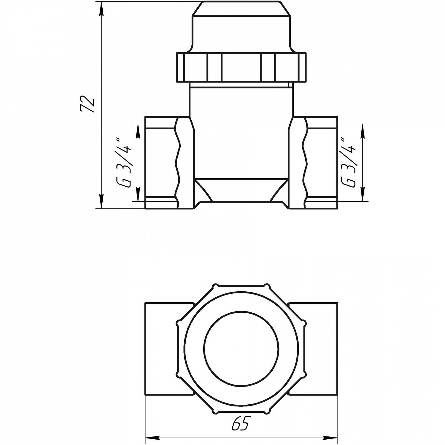 Фільтр грубого очищення SOLOMON 3/4″ ВВ нікель з відстійником (8014) TD1052 в інтернет-магазині Yago