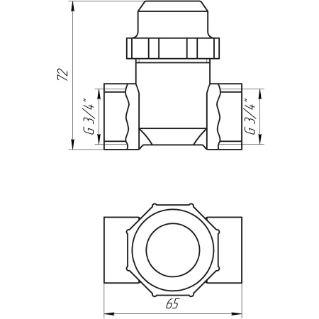 Фільтр грубого очищення SOLOMON 3/4″ ВВ нікель з відстійником (8014) TD1052 в інтернет-магазині Yago