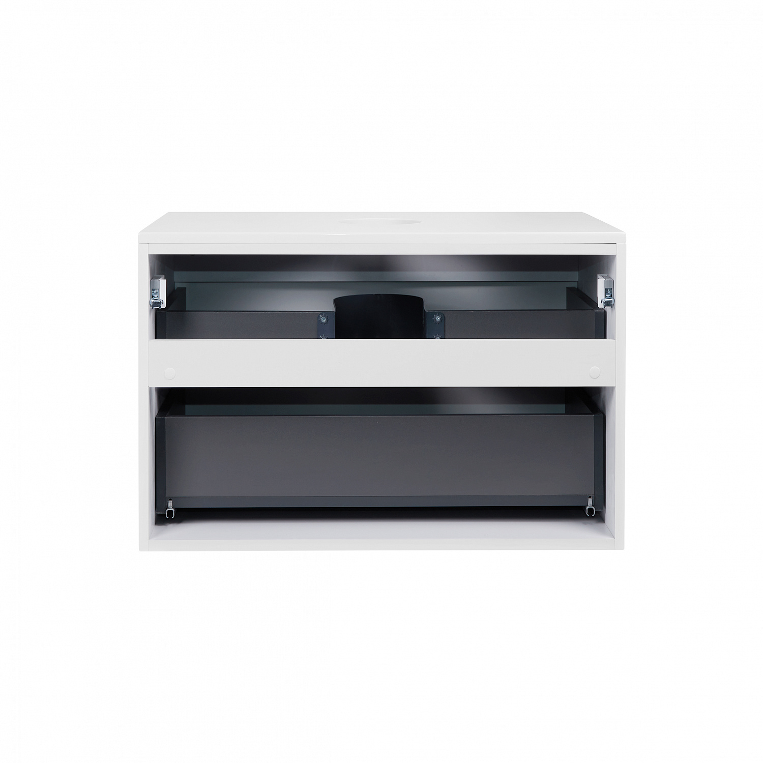 Тумба підвісна Qtap Tern 700х476х469 White зі стільницею QT1779TPL701W