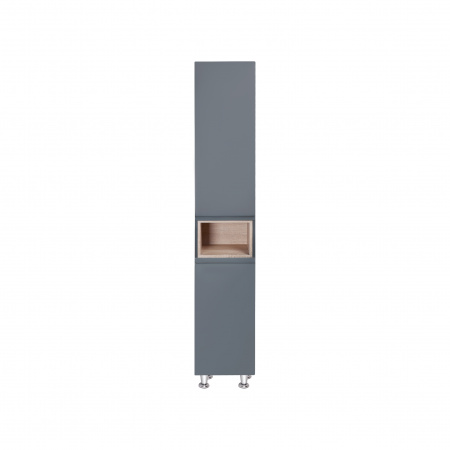 Пенал підлоговий Qtap Robin 350х1950х316 Graphite/Whitish oak QT1376PN1652RGWO