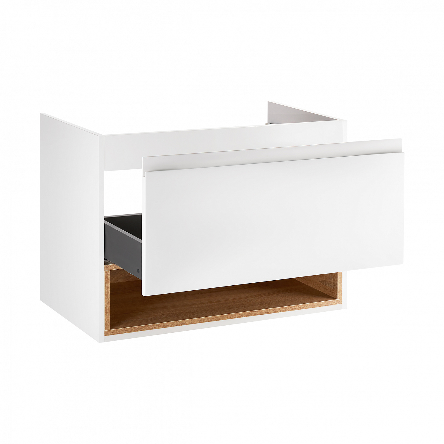 Тумба підвісна Qtap Robin 800х580х437 White/Whitish oak QT1374TPВ8001WWO
