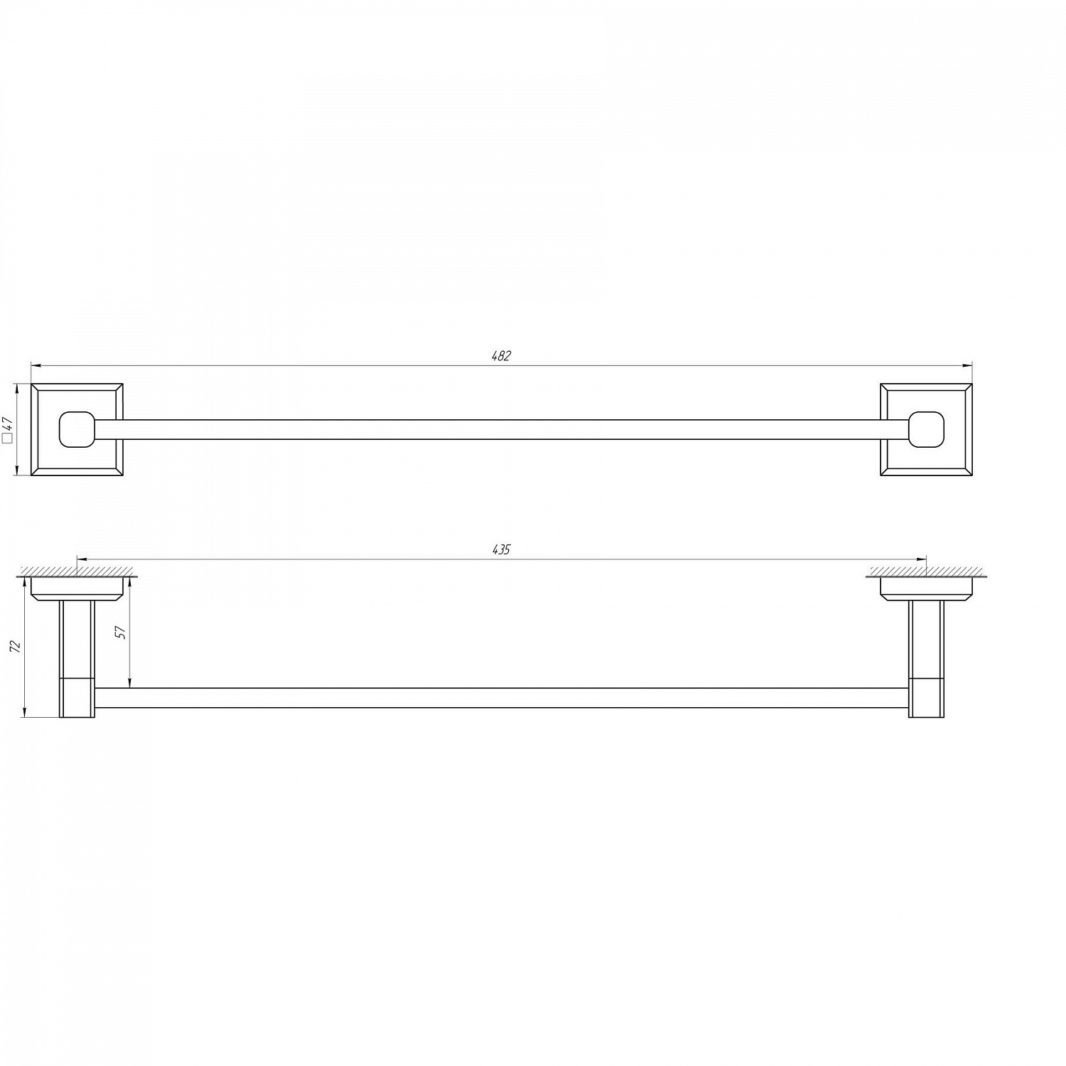 Тримач рушників TOPAZ TKB 9912/45