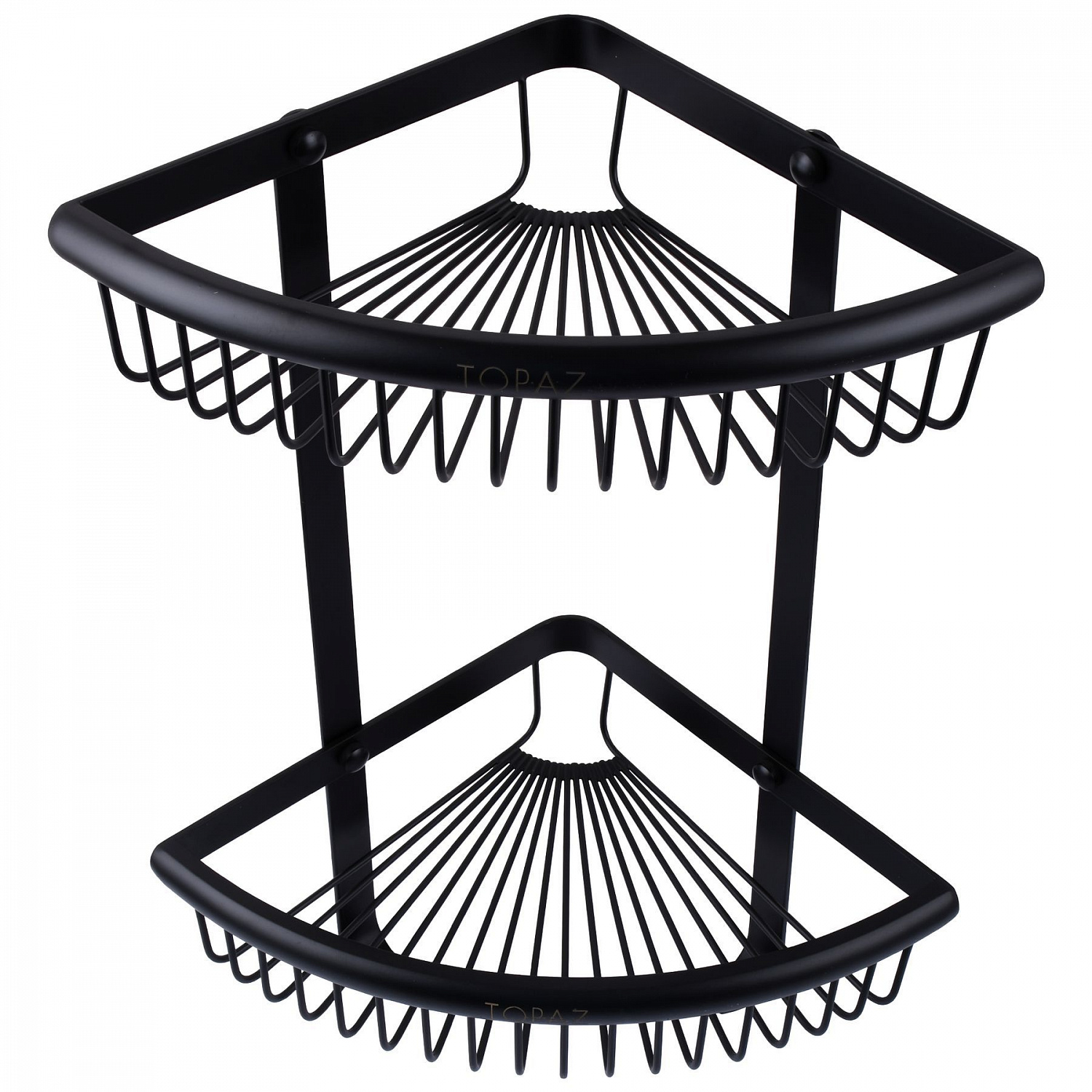 Полка подвійна кутова TOPAZ TKB-4115-2-BL