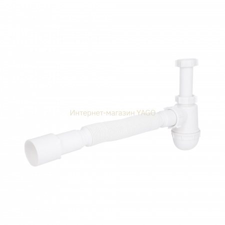 Сифон для раковини Lidz (WHI) 60 08 E003 00 (вихід 50 мм) без випуска