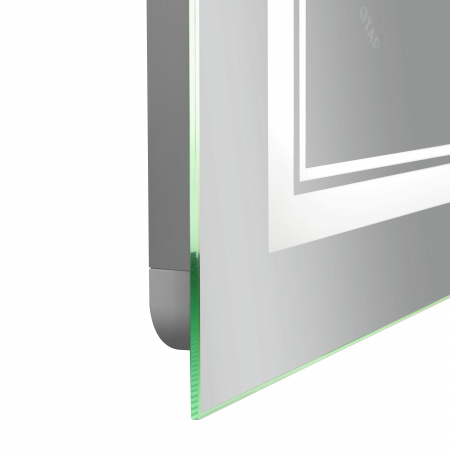 Дзеркало Qtap Cardinal (CA1) 700х500 з LED-підсвічуванням Touch, з антизапотіванням, з димером, рег. темп. кольору (3000-6500K) QT0478C5070