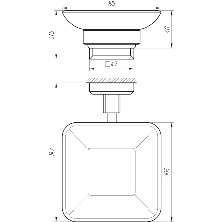 Мильниця TOPAZ TKB 9922A-BL чорна