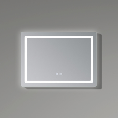 Дзеркало Qtap Mideya (DC-F614) 700х500 з LED-підсвічуванням Touch, з антизапотіванням, димером QT2078NCF07050W