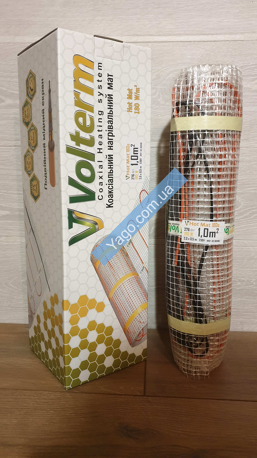 Нагрівальний мат Volterm -1,0 m²/180W