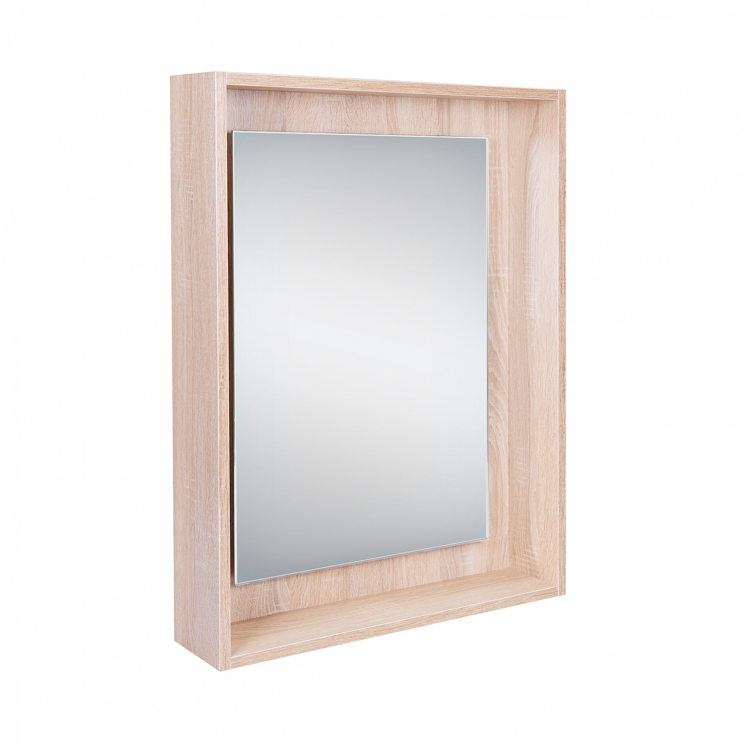Дзеркальна шафа підвісна Qtap Pisces 600х800х140 Whitish oak з LED-підсвічуванням QT2577ZP6003WO