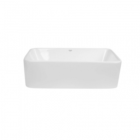 Комплект Qtap Tern: Раковина накладна прамокутна 475х370х140 мм White + Донний клапан PU02
