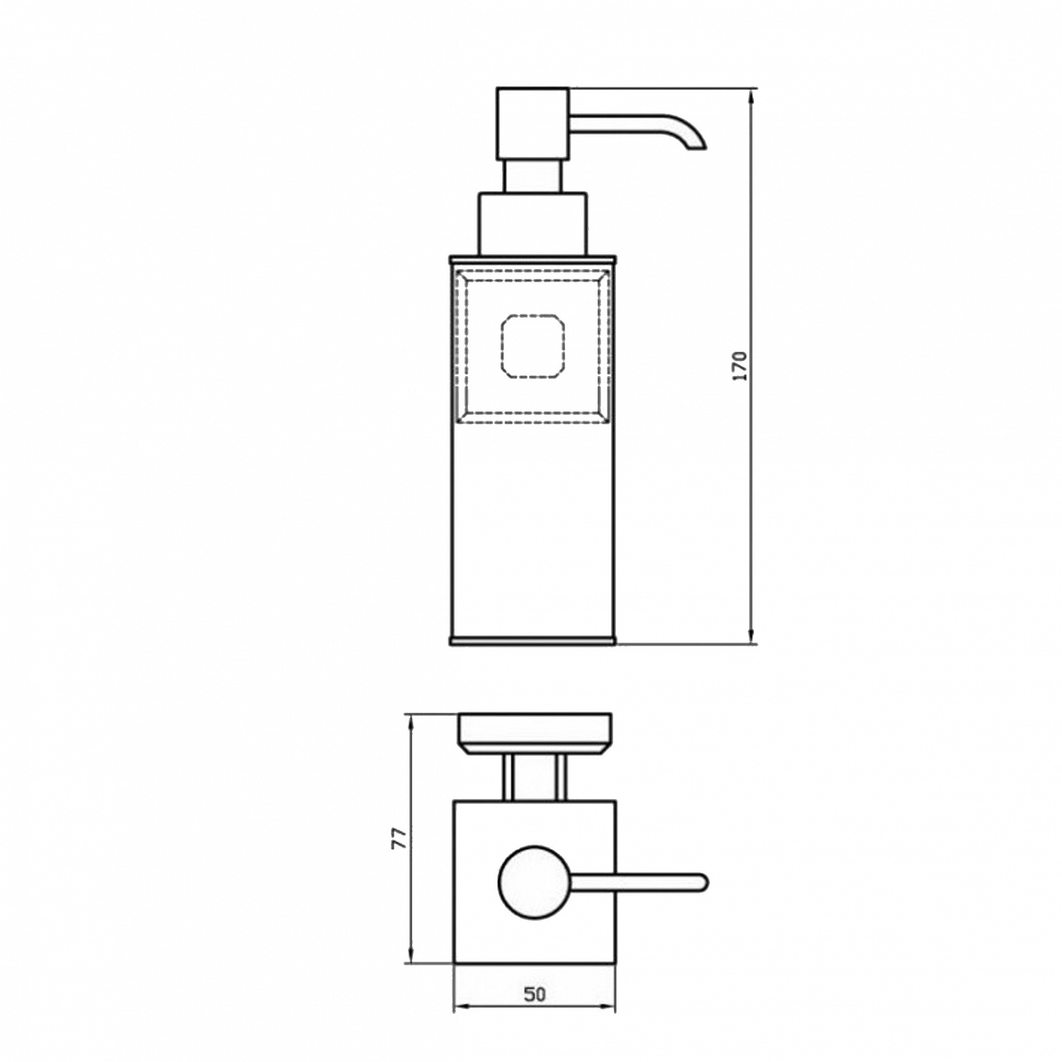 Дозатор рідкого мила TOPAZ TКВ 9932
