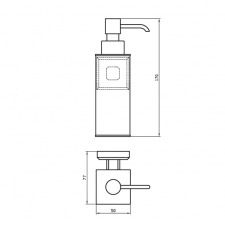Дозатор рідкого мила TOPAZ TКВ 9932