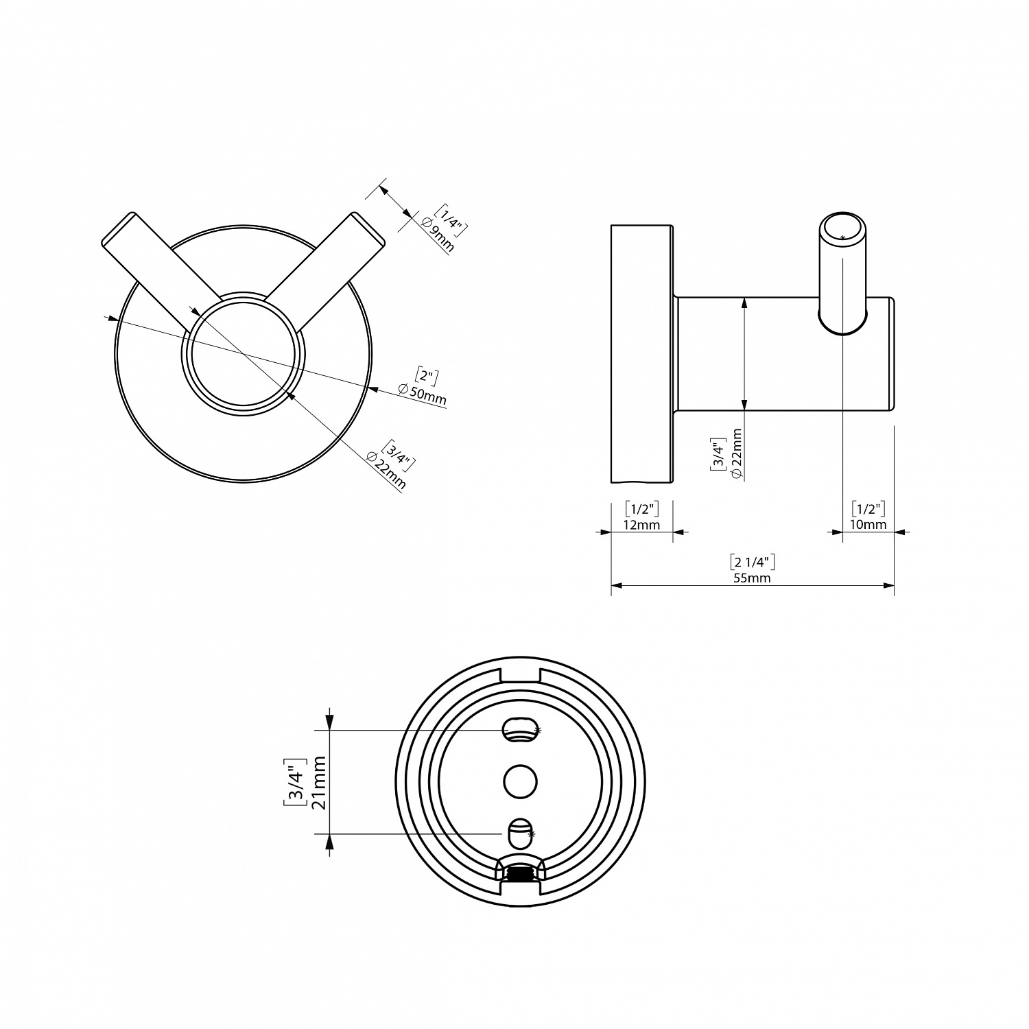 Гачок подвійний SONIA ASTRAL 181582