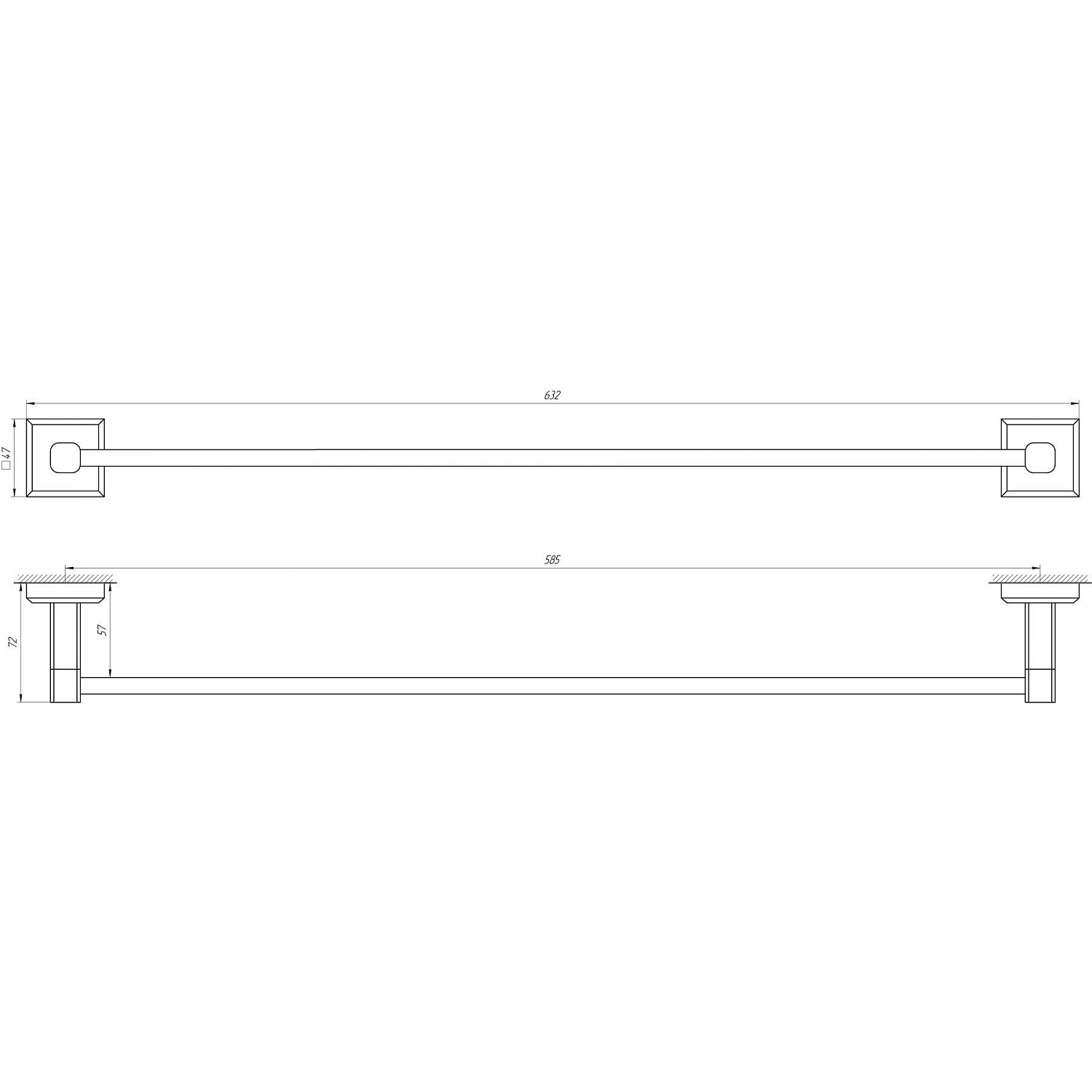 Тримач рушників TOPAZ TKB 9912/60