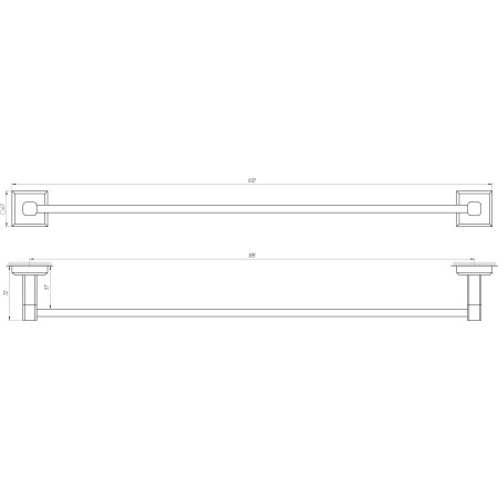 Тримач рушників TOPAZ TKB 9912/60