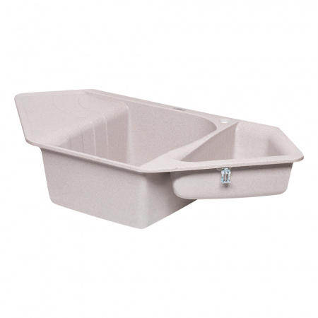 Кухонна мийка Lidz з додатковою чашею 1000x500/225 MAR-07 (LIDZMAR071000500225)