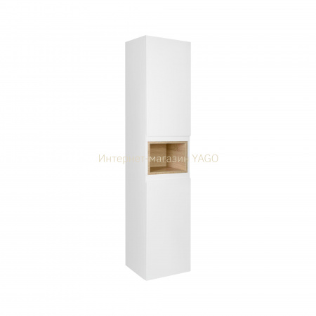Пенал підвісний Qtap Robin 350х1650х316 White/Whitish oak QT1376PN1651LWWO