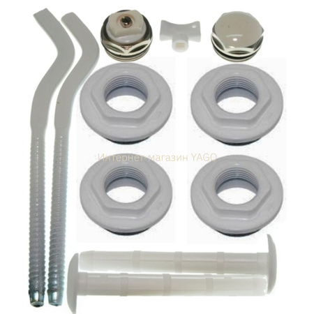 Комплект футорок секційного радіатора CRISTAL NR-2013 1/2″ з 2-кронштейнами (HT 405) в інтернет-магазині Yago