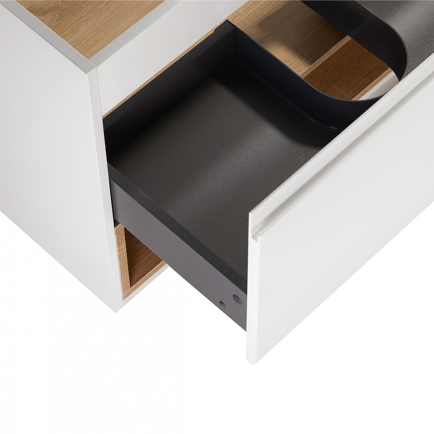 Тумба підвісна Qtap Robin 800х580х437 White/Whitish oak QT1374TPВ8001WWO