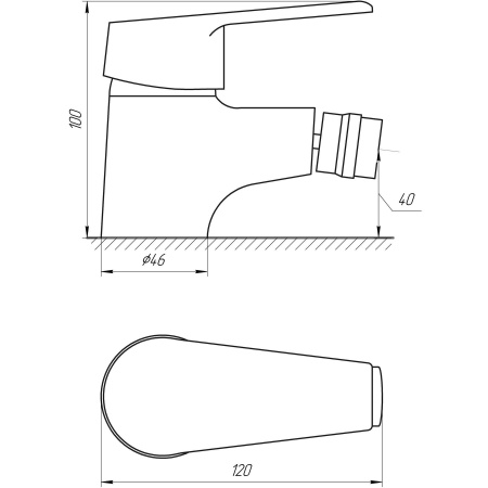Змішувач для біде DOMINO BLITZ DBC-106