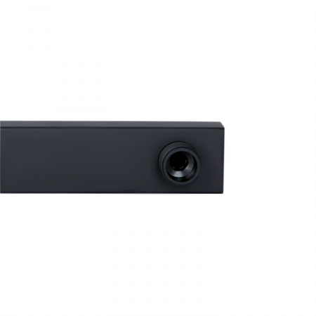 Кронштейн для верхнього душу Qtap Trubice 400 мм прямокутний QTTRU120BLM45929 Black Matt