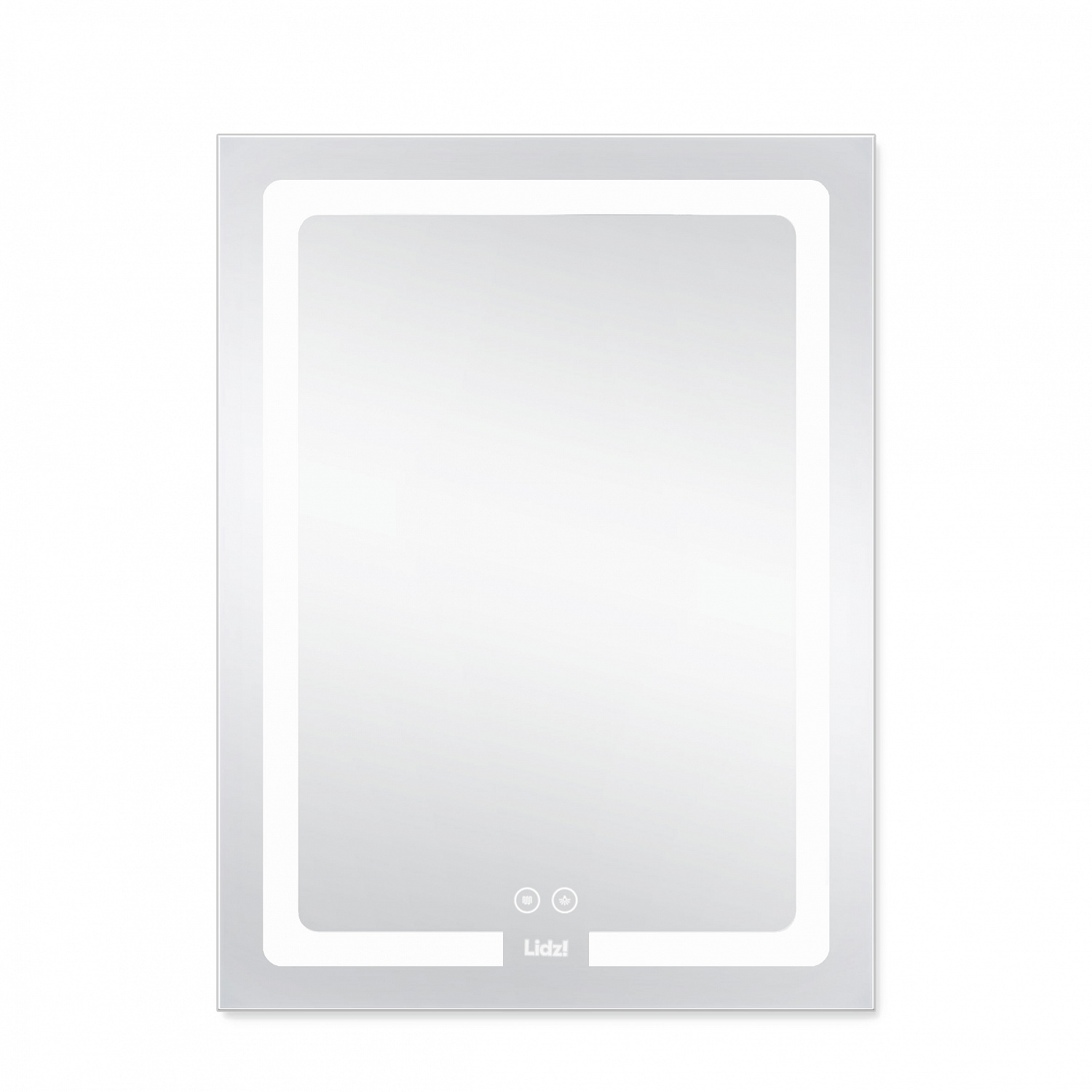 Дзеркало Lidz Kubis 600х800 з LED-підсвічуванням Touch, з антизапотіванням, з димером, рег. яскравості LD78LF9376080