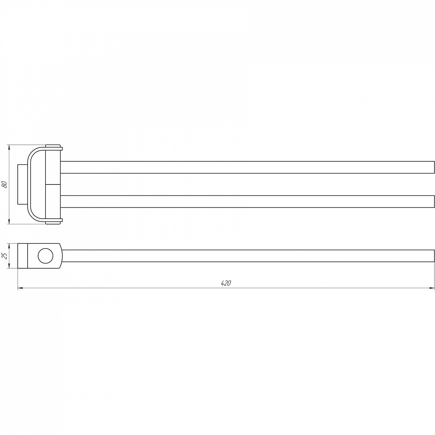 Тримач для рушників TOPAZ TКВ 8331