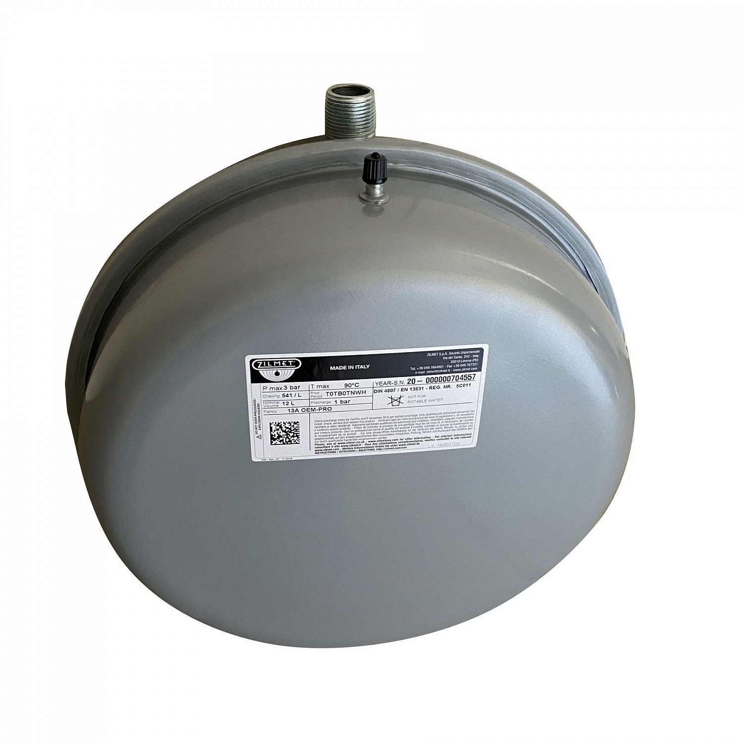 Бак Zilmet oem-pro для монтажу в котли Арт 541 12л. 3bar ( 13A6001206 ) в інтернет-магазині Yago