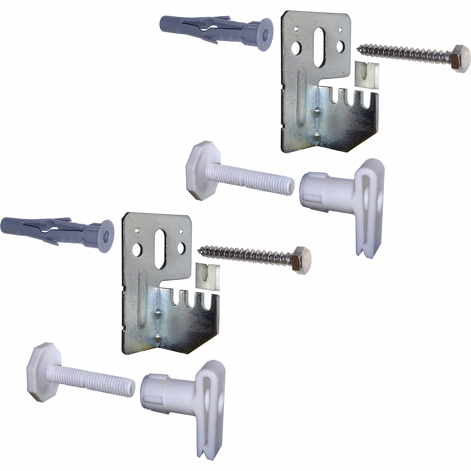 Універсальний комплект L-кронштейнів навісного кріплення панельного радіатора NS-1017 CRISTAL в інтернет-магазині Yago