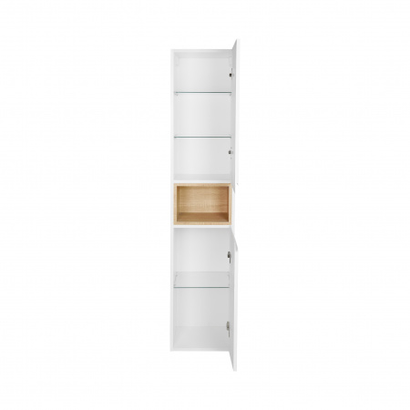 Пенал підвісний Qtap Robin 350х1650х316 White/Whitish oak QT1376PP1651RWWO