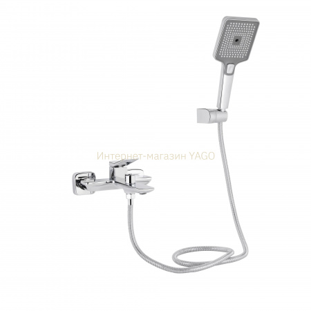 Змішувач для ванни Qtap Presto (з душовим гарнітуром) QTPRE259CRM45574 Chrome