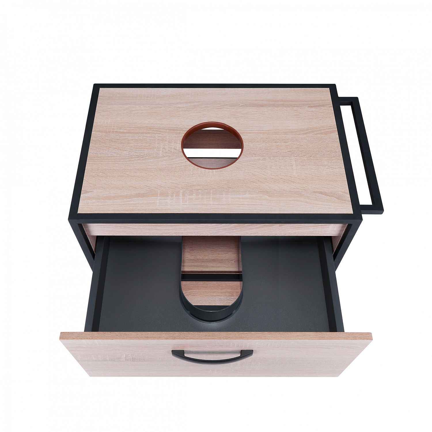 Тумба підлогова Qtap Taurus 700х616х469 Whitish oak зі стільницею QT2480TNT73WO