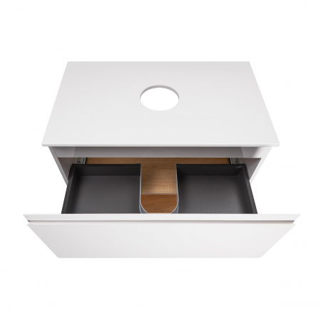 Тумба підлогова Qtap Robin 800х616х437 White/Whitish oak зі стільницею QT1380TNН8001WWO