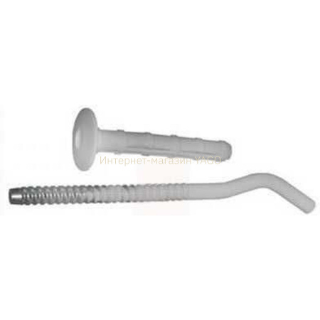 Кронштейн секційного радіатора 8х250мм білий з дюбелем в інтернет-магазині Yago