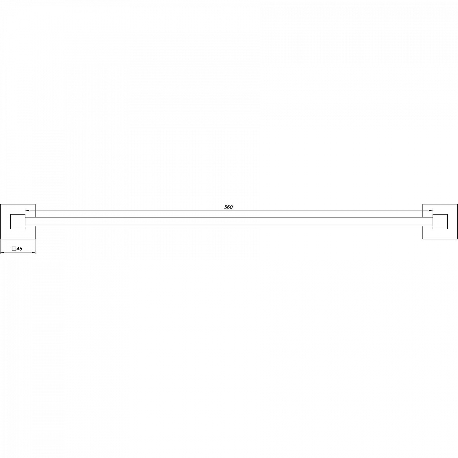 Тримач рушників Globus Lux SQ 9402-60 SUS304