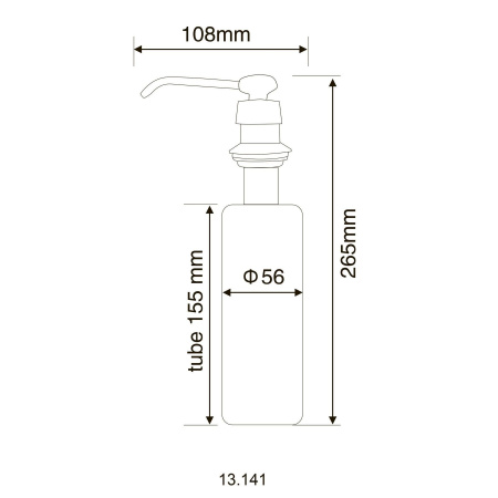 Дозатор рідкого мила HOTEC 13.142