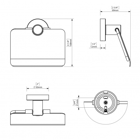Набір аксесуарів для ванної  SONIA ASTRAL KIT BLACK ( 6 предметів) 185214