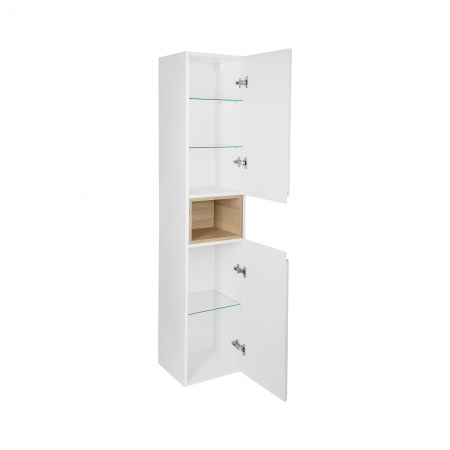 Пенал підвісний Qtap Robin 350х1650х316 White/Whitish oak QT1376PP1651RWWO