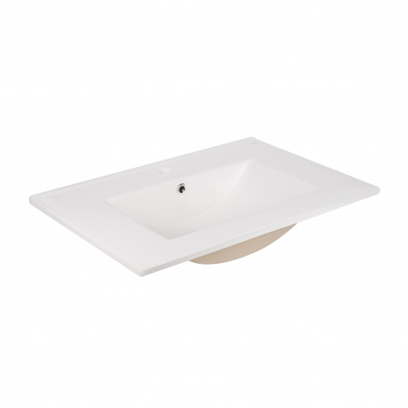 Комплект Qtap Robin 700х580х437 Graphite/Whitish oak тумба підвісна + раковина урізна QT1372TPВ7002GWO