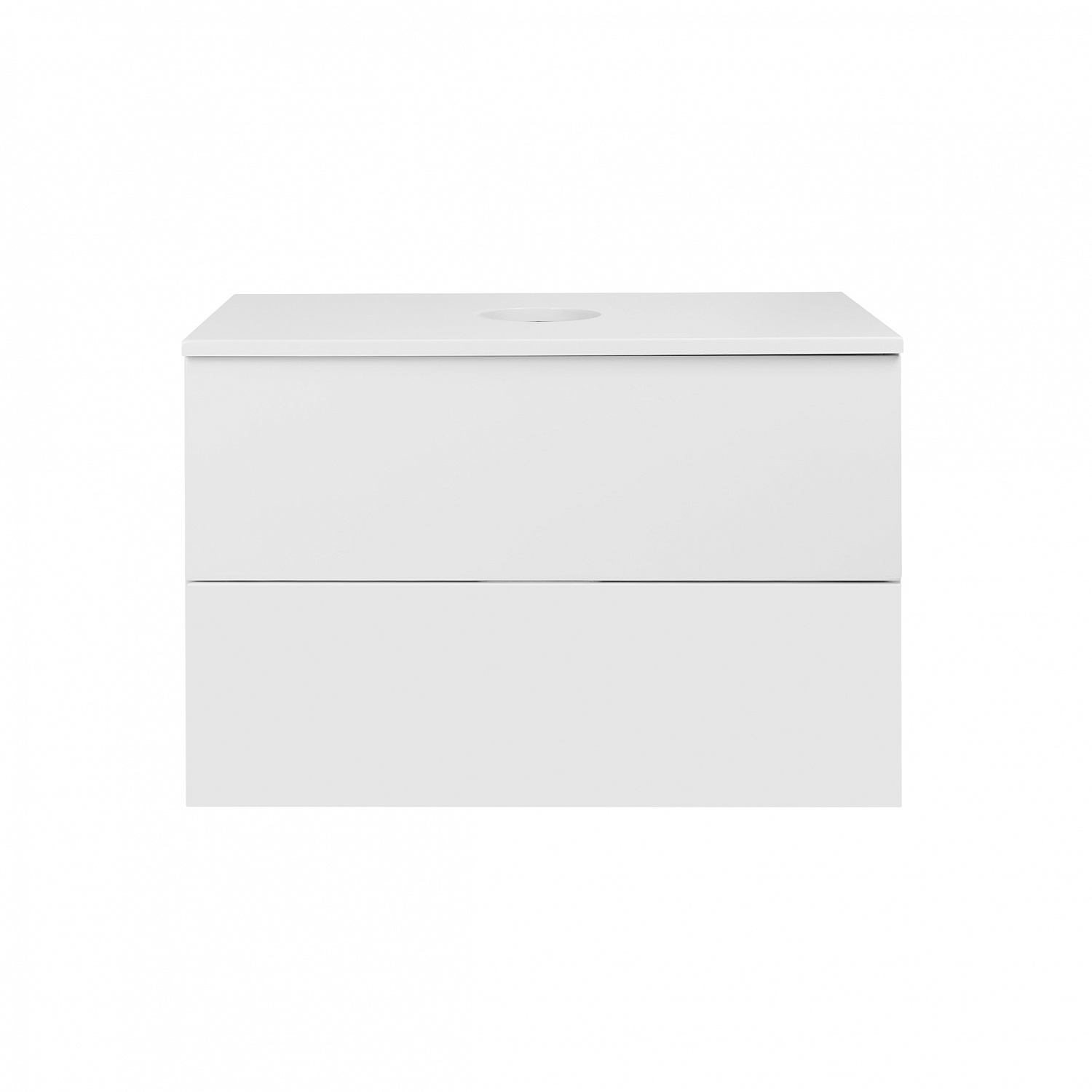 Тумба підвісна Qtap Tern 700х476х469 White зі стільницею QT1779TPL701W