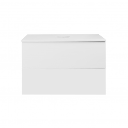 Тумба підвісна Qtap Tern 700х476х469 White зі стільницею QT1779TPL701W